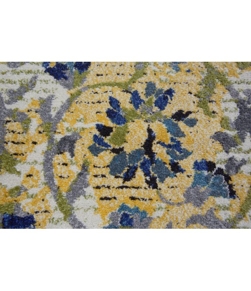 Brixton Area Rug Feizy Brixton Cottage Scroll, Ivory/Gold/Green, 10' x 13'-2" Area Rug