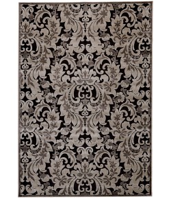 Feizy Saphir 3788F BLACK/SILVER Area Rug 7 ft. 6 in. X 10 ft. 6 in. Rectangle