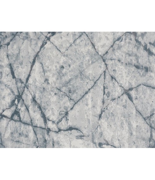 Atwell Area Rug Feizy Atwell Contemporary Marble Rug, Teal Blue/Gray, 5ft - 3in x 7ft - 6in Area Rug