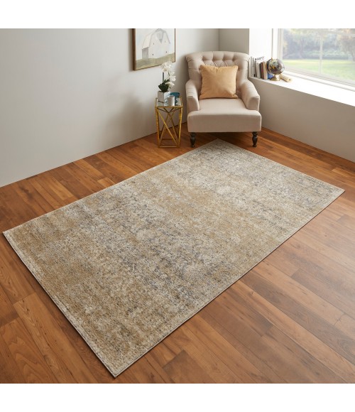 Feizy Camellia Casual Floral & Botanical, Gray/Ivory, 4'-3" x 6'-3" Accent Rug