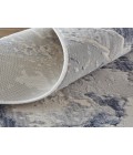 Feizy Laina Casual Abstract, Ivory/Blue, 7'-10" x 9'-6" Area Rug