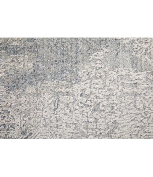 Feizy Eastfield Casual Abstract, Silver/Gray, 2'-6" x 8' Runner