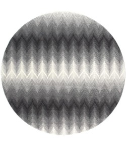 Feizy Bleecker 3589F ASH Area Rug 8 ft. X 8 ft. Round
