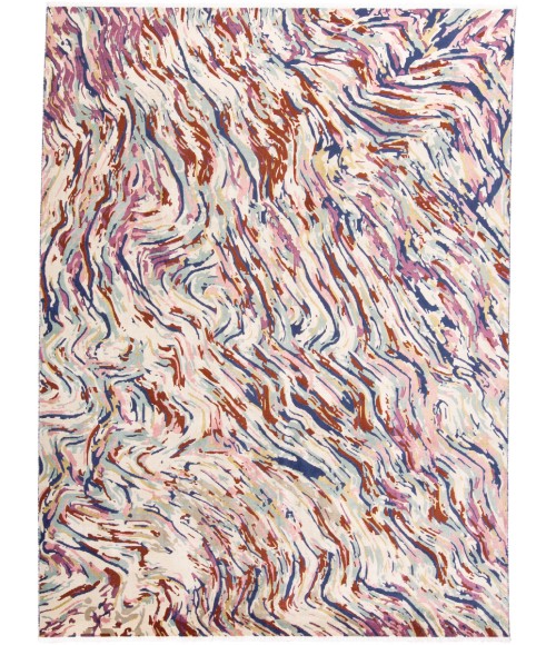 Torina Area Rug Feizy Torina Bohemian & Eclectic Abstract, Blue/Purple/Ivory, 9'-6" x 12'-7" Area Rug