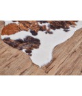 Feizy Bartlett Cabin & Lodge Animal Print, Brown/Black/White, Large Shaped Rug