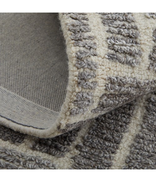 Asher Area Rug Feizy Asher Casual Geometric, Taupe/Gray/Tan, 9' x 12' Area Rug