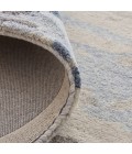 Feizy Everley Abstract Tufted Wool Rug, Ivory Sand/Ice Blue, 9' x 12' Area Rug