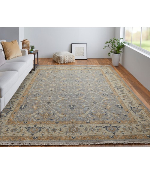 Feizy Corbitt Classic Oriental, Gray/Gold, 2'-6" x 12' Runner