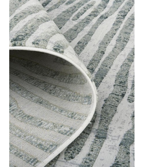 Feizy Atwell Contemporary Abstract Rug, Gray/Iceberg Green, 8ft x 10ft Area Rug