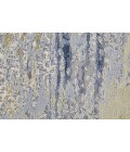 Feizy Clio Industrial Abstract, Blue/Orange/Ivory, 7'-9" x 10' Area Rug