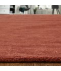 Feizy Luna Casual Solid, Orange/Red, 9'-6" x 13'-6" Area Rug