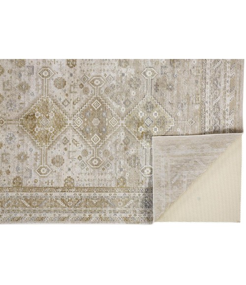 Aura Area Rug Feizy Aura Vintage Persian, Gold/Ivory, 9'-2" x 12' Area Rug