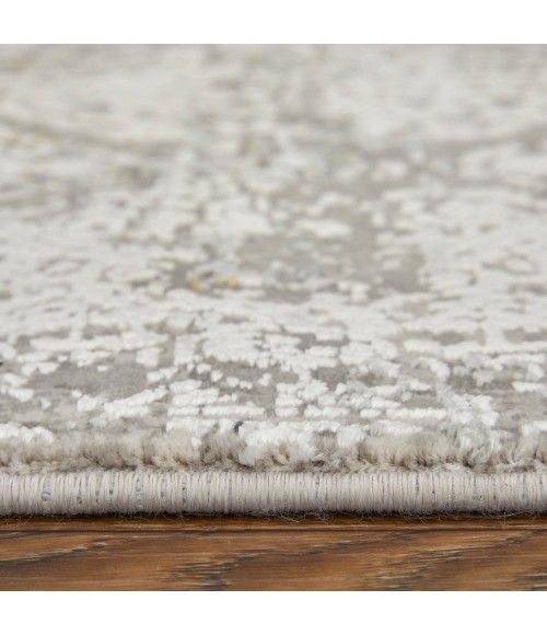 Feizy Cadiz Industrial Abstract, Ivory/Taupe/Gray, 12' x 18' Area Rug