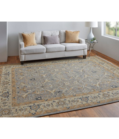 Feizy Corbitt Classic Oriental, Gray/Gold, 2'-6" x 12' Runner