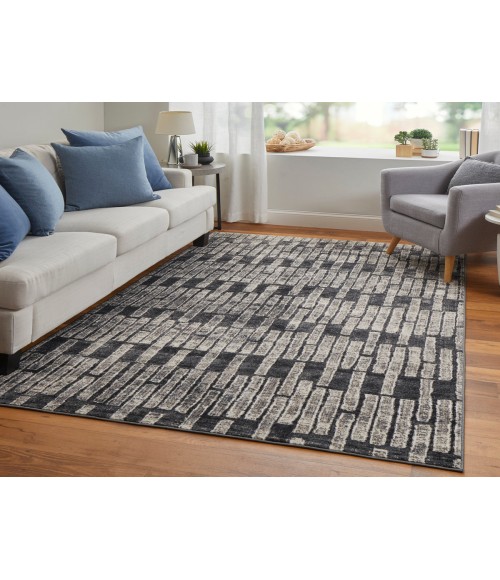 Feizy Kano CHARCOAL 86439LKF 7 ft. 10 in. X 10 ft. Rectangle Rug
