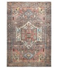 Feizy Percy Vintage Medallion Rug, Pink Clay/Warm Gray, 4ft x 6ft Accent Rug