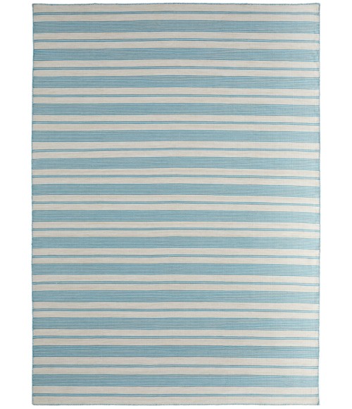Feizy Duprine Casual Stripes, Ivory/Blue, 8' x 11' Area Rug