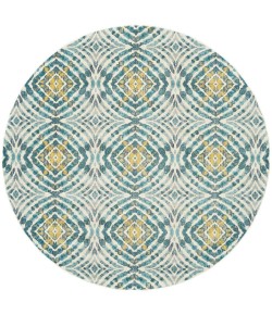 Feizy Keats 3469F TEAL Area Rug 8 ft. 9 in. X 8 ft. 9 in. Round