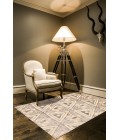 Saphir Zam Area Rug Feizy Saphir Zam Casual Geometric, Tan/Brown/Taupe, 9'-8" x 12'-7" Area Rug