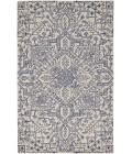 Feizy Belfort Vintage Medallion, Ivory/Blue, 10' x 14' Area Rug
