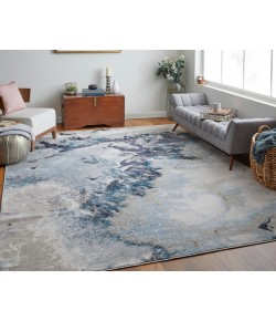 Feizy Astra 39L4F GRAY/NAVY Area Rug 1 ft. 8 in. X 2 ft. 10 in. Rectangle