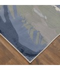 Feizy Clio Industrial Abstract, Blue/Gray/Ivory, 9' x 12' Area Rug