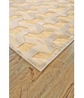 Saphir Zam Area Rug Feizy Saphir Zam Global Geometric, Tan/Gray, 9'-8" x 12'-7" Area Rug