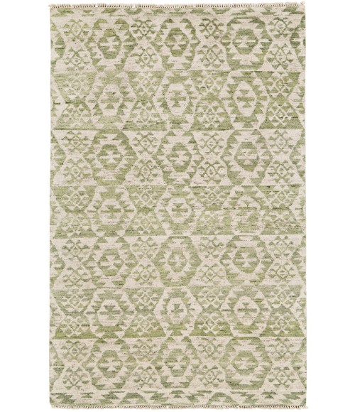 Nizhoni Area Rug Feizy Nizhoni Global Southwestern, Green/Ivory, 9'-6" x 13'-6" Area Rug