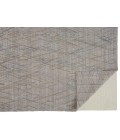 Feizy Elias Abstract Diamond Accent Rug, High/Low, Silver/Blue, 3ft-6in x 5ft-6in