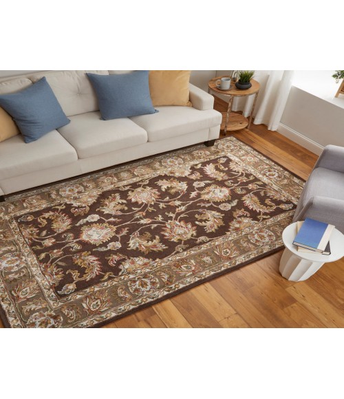 Feizy Prescott BROWN PCT8937F 5 ft. X 8 ft. Rectangle Rug