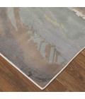 Feizy Clio Industrial Abstract, Green/Purple/Ivory, 9' x 12' Area Rug