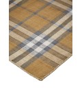 Feizy Crosby Eco-Friendly PET Dhurrie, Golden/Denim Blue,8ft x 10ft Area Rug