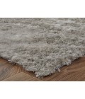Feizy Indochine Luxury & Glam Solid, Gray/Silver, 8' x 8' Round Rug