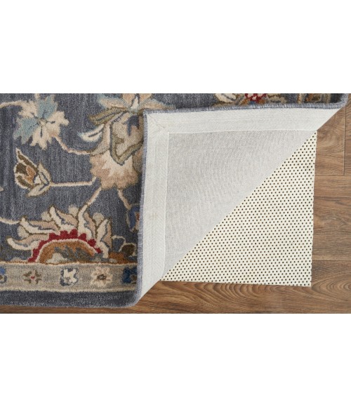 Rylan Area Rug Feizy Rylan Tufted Persian Floral Rug, Blue/Red/Ivory, 4ft x 6ft Area Rug