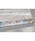 Feizy Cadiz Industrial Abstract, Ivory/Blue/Gold, 9'-9" x 13'-2" Area Rug