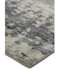 Feizy Palomar Luxe Hand-Knot Accent Rug, Charcoal Gray/Light Beige, 2ft x 3ft