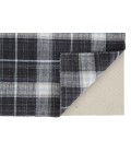 Feizy Jemma Rustic Plaid, Black/White/Blue, 5' x 8' Area Rug