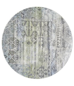 Feizy Katari 3376F MINT/TAUPE Area Rug 8 ft. X 8 ft. Round
