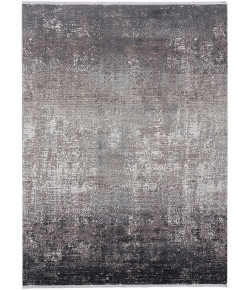 Feizy Cadiz Gradient Watercolor Rug, Silver Gray/Black, 2ft-2in x 3ft-2in Area Rug
