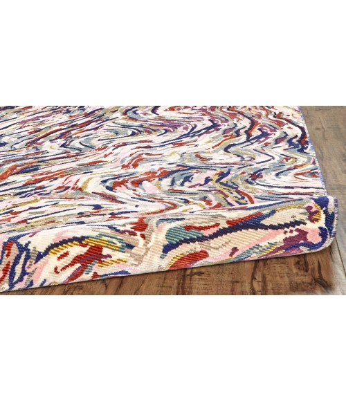 Torina Area Rug Feizy Torina Bohemian & Eclectic Abstract, Blue/Purple/Ivory, 9'-6" x 12'-7" Area Rug