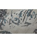 Feizy Zarah Bohemian & Eclectic Abstract, Ivory/Gray/Blue, 3'-6" x 5'-6" Accent Rug