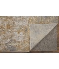 Feizy Aura Luxury & Glam Abstract, Ivory/Brown/Gray, 5' x 8' Area Rug
