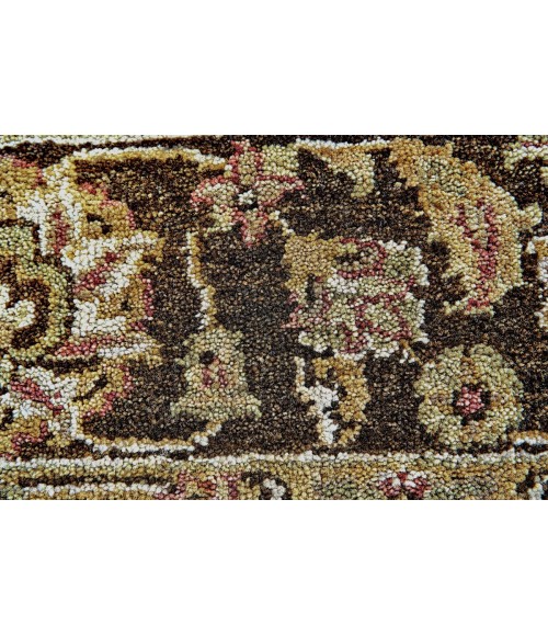 Feizy Drake Classic Persian, Ivory/Gold/Brown, 8'-6" x 11'-6" Area Rug