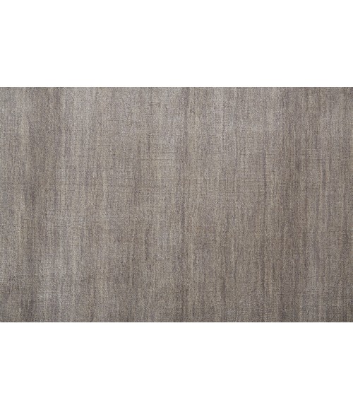 Feizy Luna Casual Solid, Gray/Ivory, 9'-6" x 13'-6" Area Rug