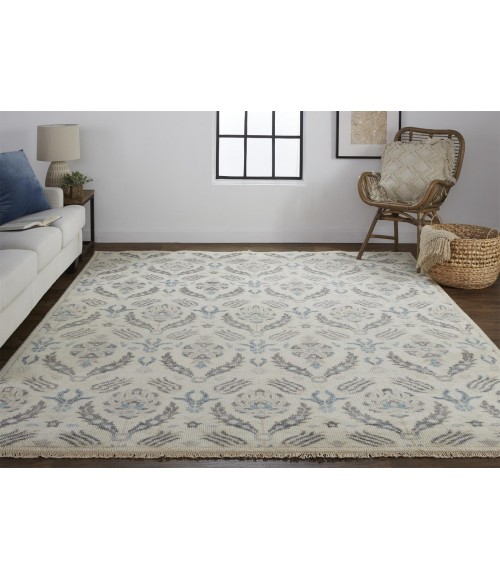 Feizy Beall Luxury Wool Rug, Arts and Crafts, Beige, 11ft - 6in x 15ft Area Rug