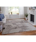 Feizy Zarah Bohemian & Eclectic Abstract, Brown/Tan/Black, 3'-6" x 5'-6" Accent Rug