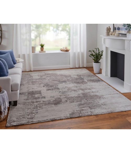 Feizy Zarah Bohemian & Eclectic Abstract, Brown/Tan/Black, 3'-6" x 5'-6" Accent Rug
