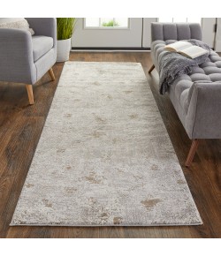 Feizy Vancouver 39FHF IVORY/GRAY Area Rug 2 ft. 10 in. X 7 ft. 10 in. Runner