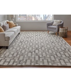 Feizy Lorrain 8919F GRAY/IVORY Area Rug 10 ft. X 10 ft. Round