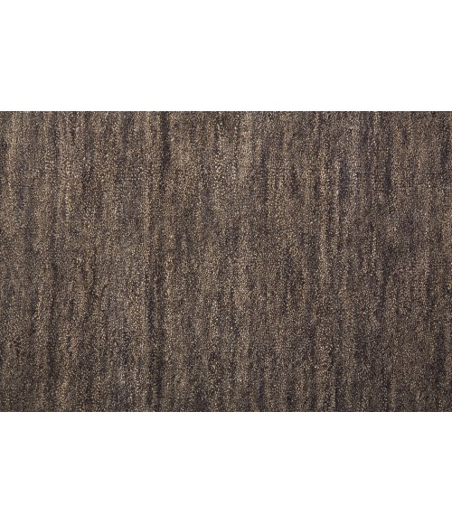 Feizy Luna Casual Solid, Brown/Taupe, 9'-6" x 13'-6" Area Rug